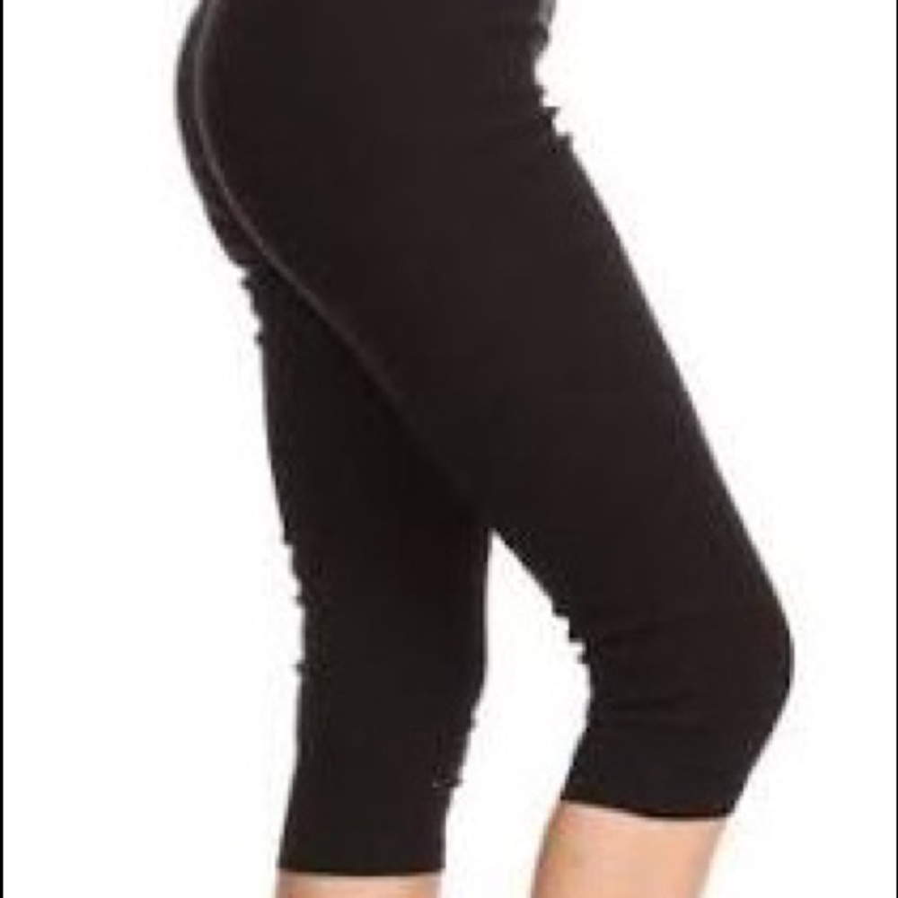 Waist Pull-On Stretchy Skinny Capri Jeggings.